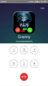 scary granny's video call/chat game prank Screen Shot 2