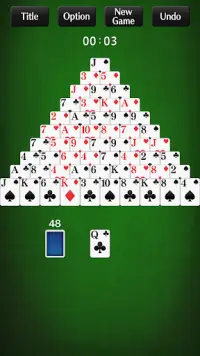 Pyramid Solitaire[card game] Screen Shot 2
