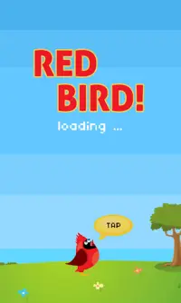 Red Bird Jump Sky Screen Shot 0