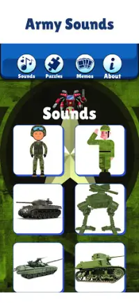 الجيش الرجال ألعاب للأطفال لغز Screen Shot 1