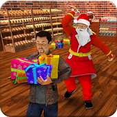 Santa Christmas Gift Escape Mission: Robbers Fight