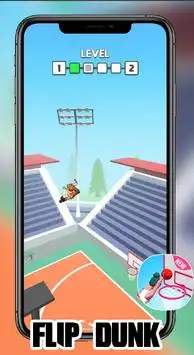 Flip dunk io - dunk flip game Screen Shot 4