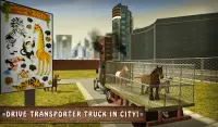 Wild Horse Zoo Transport Truck Simulator Game 2018 Screen Shot 5