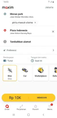 maxim - ojek, transportasi Screen Shot 7