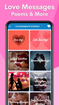Love Messages for Boyfriend Screen Shot 0