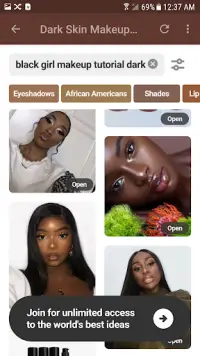 Black Beauty Makeup Tutorials. Screen Shot 0