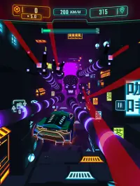 Neon Flytron: Cyberpunk Racer Screen Shot 10