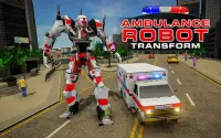 menyelamatkan kota ambulans robot transform Screen Shot 11