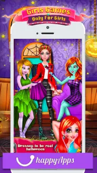 Princess Salon - Halloween Girl Makeup & Dress up Screen Shot 1