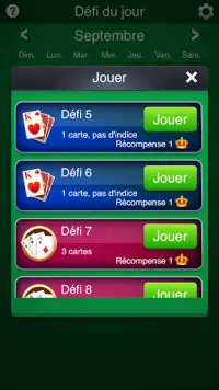 Solitaire: Défi Quotidien Screen Shot 1