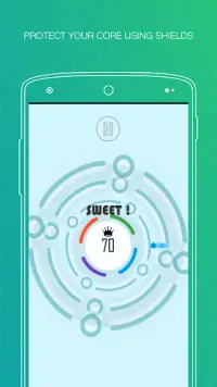 Hit◉Core - juego de defensa de colores sin fin Screen Shot 1