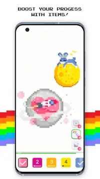 Pixel Art By Number Coloring Screen Shot 4