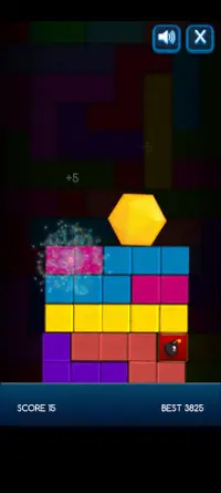 Hexagon Fall Screen Shot 2