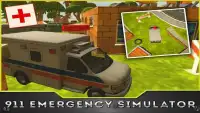 911 سيارة إسعاف محاكي 3D Screen Shot 12