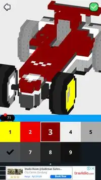3D Cars Color by Number - LoPoly Pixel art Screen Shot 6