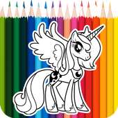 Pony Little for Coloring Book Game