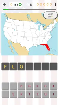 50 US States - American Quiz Screen Shot 0