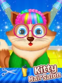 Kitty Hair Beauty Salon - Animal Fun Games Screen Shot 2