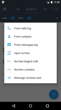 Calls Blacklist - Sekat panggilan dan SMS Screen Shot 0