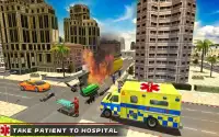 Ambulance Driving Simulator 2018 - Rescue Games Screen Shot 9