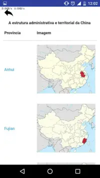 Teste de Geografia da China Screen Shot 4