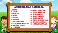 Anak TK Belajar : Baca huruf, hewan, buah, sayur. Screen Shot 1