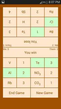 Chemical Formula Challenge Screen Shot 2