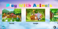 PlayWithAnimals - jeu éducatif d'animaux gratuit Screen Shot 2