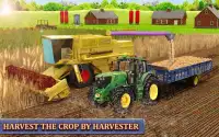 mesin penuai traktor pertanian Simulator permainan Screen Shot 0