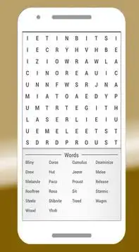 Word Search Crossword Puzzle Screen Shot 0
