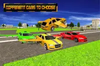 Flying Car Sim: Taxi Pilot 3D Screen Shot 9