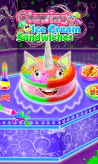 Unicorn Ice Cream Sandwich Maker! Chef Rainbow DIY Screen Shot 0