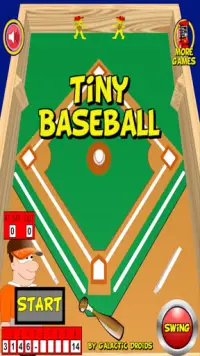 Tiny  Baseball, Flip Baseball Screen Shot 0