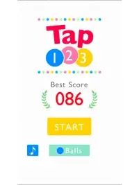 Tap1-2-3 puzzle ball games Screen Shot 5