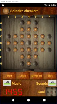 Solitaire checkers Screen Shot 1