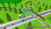 Long European Train Driving New Train Free Game Screen Shot 6