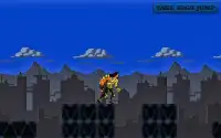 Subway Tap Pixel Gun: 2D Dash Adventure Game Screen Shot 2