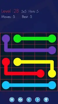 The Flowing Free Game - Connect the same Color DOT Screen Shot 2