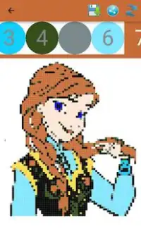 Princesses and Dolls color by number-Lol Pixel Art Screen Shot 5