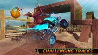 SuperHero Mega Ramp Stunts แข่งรถจักรยานยนต์ Screen Shot 3