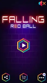 Falling Red Ball Screen Shot 0