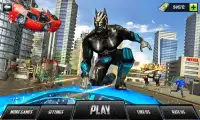 Panther Robot War: Superhero Crime City Battle Screen Shot 0