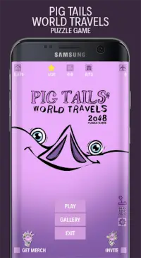 Brain Training Puzzle - PIG Tails 2048 Screen Shot 6