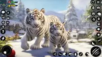 White Snow Tiger Family Sim 3D Screen Shot 4