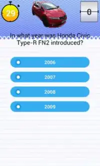 Quiz for FN2 Type-R Civic Fans Screen Shot 2