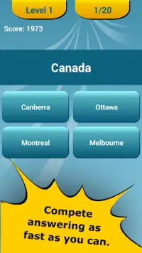 Geography Quiz Screen Shot 1