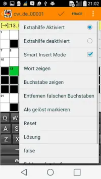 kreuzworträtsel mit Hilfe, Rätsel mit Lösungen Screen Shot 5