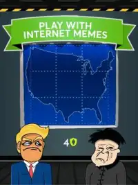 Troll Face Trump vs Korea Kim Memes Quest Screen Shot 3