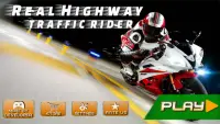 Real Highway Traffic Rider Moto Bike Racing Free Screen Shot 0