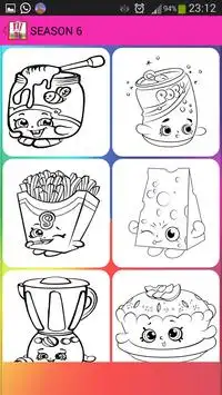 Coloring Book Pages Shopkins Screen Shot 3